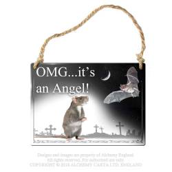 Omg...It's An Angel! (ALHS8) ~ Metal Signs | Alchemy England