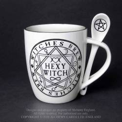 Hexy Witch: Mug and Spoon Set (ALMUG15) ~ Mugs | Alchemy England