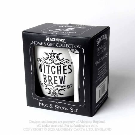 Witches Brew: Mug and Spoon Set (ALMUG16) ~ Mugs | Alchemy England