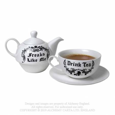 Freaks Like Me Drink Tea (ATS2) ~ Tea Sets | Alchemy England