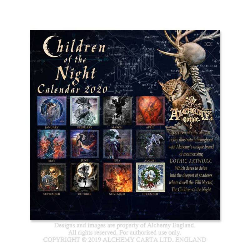 Alchemy Gothic 'Children of the Night' 2020 Wall Calendar (CAL20