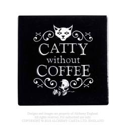 Catty Without Coffee (CC8) ~ Individual Coasters | Alchemy England