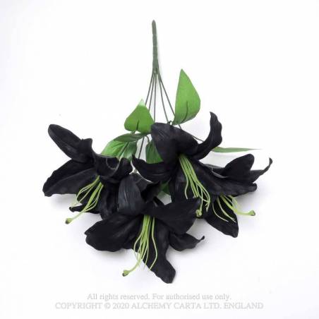 Black Lily Bunch (FLO02) ~ Black Roses | Alchemy England