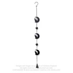 Black Cat and Moon (HD9) ~ Hanging Decorations | Alchemy England