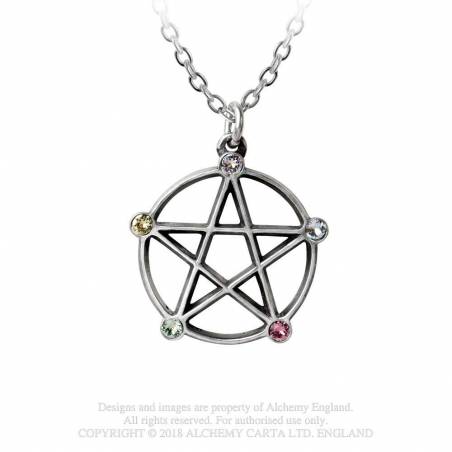 Wiccan Elemental Pentacle (P786) ~ Pendants | Alchemy England