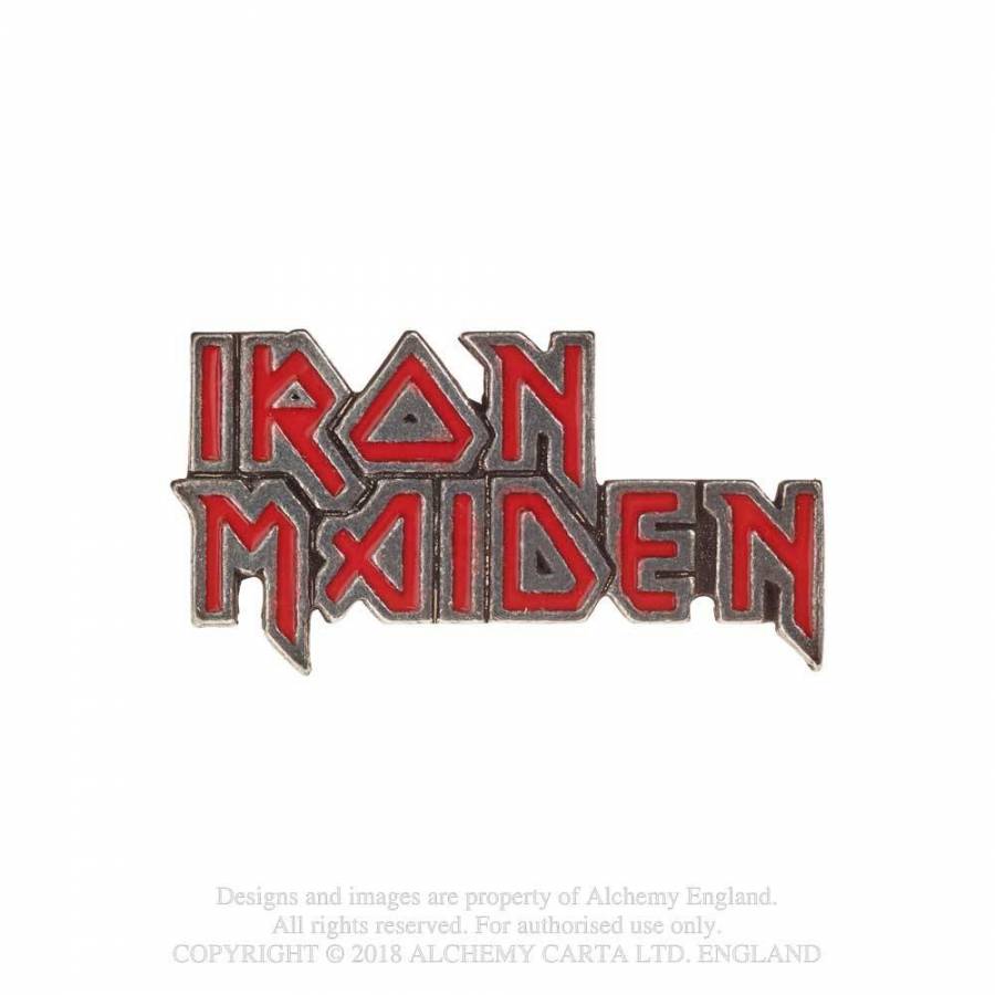 Iron Maiden: enamelled logo (PC505) ~ Badges & Medals | Alchemy England