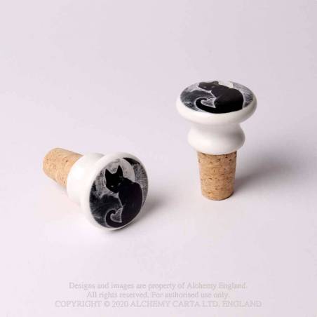 Black Cat (RGBS5) ~ Bottle Stoppers | Alchemy England