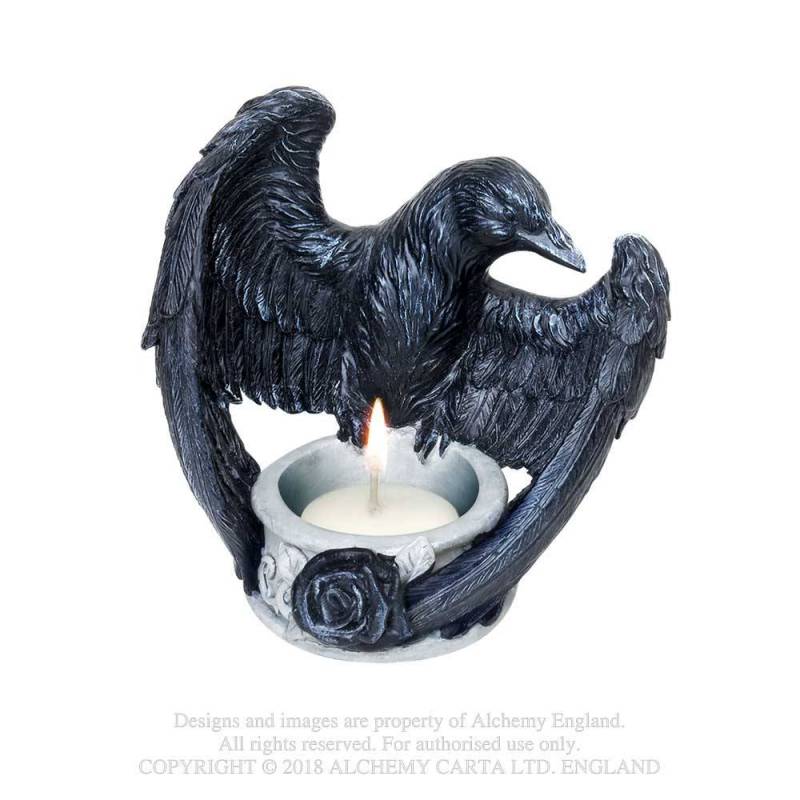 Raven's Ward T-Light Holder (V28) ~ Candle Holders & Tea Lights | Alchemy England