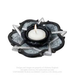 Alchemy Gothic Raven's Ward Tea Light Candle Holder 