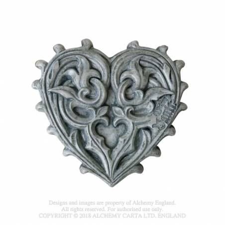 Gothic Romance Heart Mirror Alchemy Gothic 1977 Heart Rose Hand Mirror 
