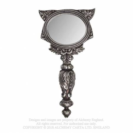 Sacred Cat Hand Mirror (V64) ~ Mirrors | Alchemy England