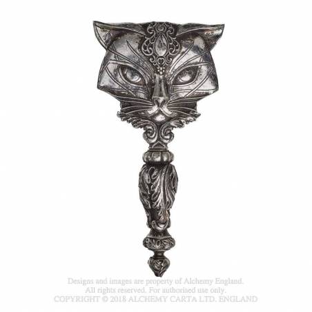 Sacred Cat Hand Mirror (V64) ~ Mirrors | Alchemy England