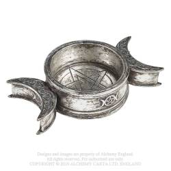 Triple Moon Trinket Dish / Candle Holder (V85) ~ Caskets & Boxes | Alchemy England