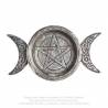 Triple Moon Trinket Dish / Candle Holder (V85) ~ Caskets & Boxes | Alchemy England