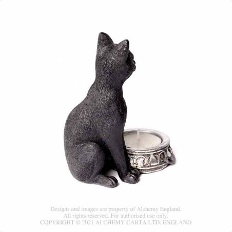 Black Cat T-Light (V100) ~ Candle Holders & Tea Lights | Alchemy England