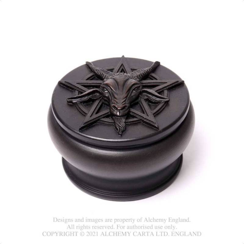 Bahomet Box - Black (V101) ~ Caskets & Boxes | Alchemy England