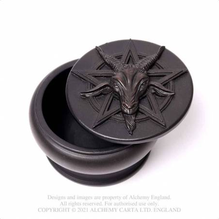 Bahomet Box - Black (V101) ~ Caskets & Boxes | Alchemy England