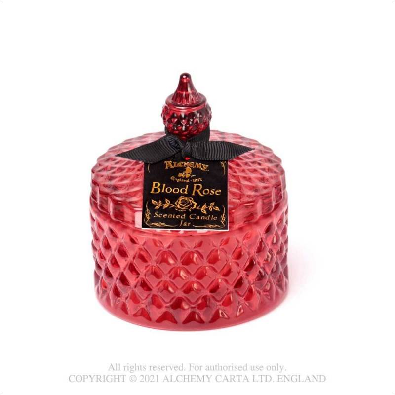 Scented Boudoir Candle Jar - Blood Rose (Small) (SCJ7) ~ Candle Holders & Tea Lights | Alchemy England