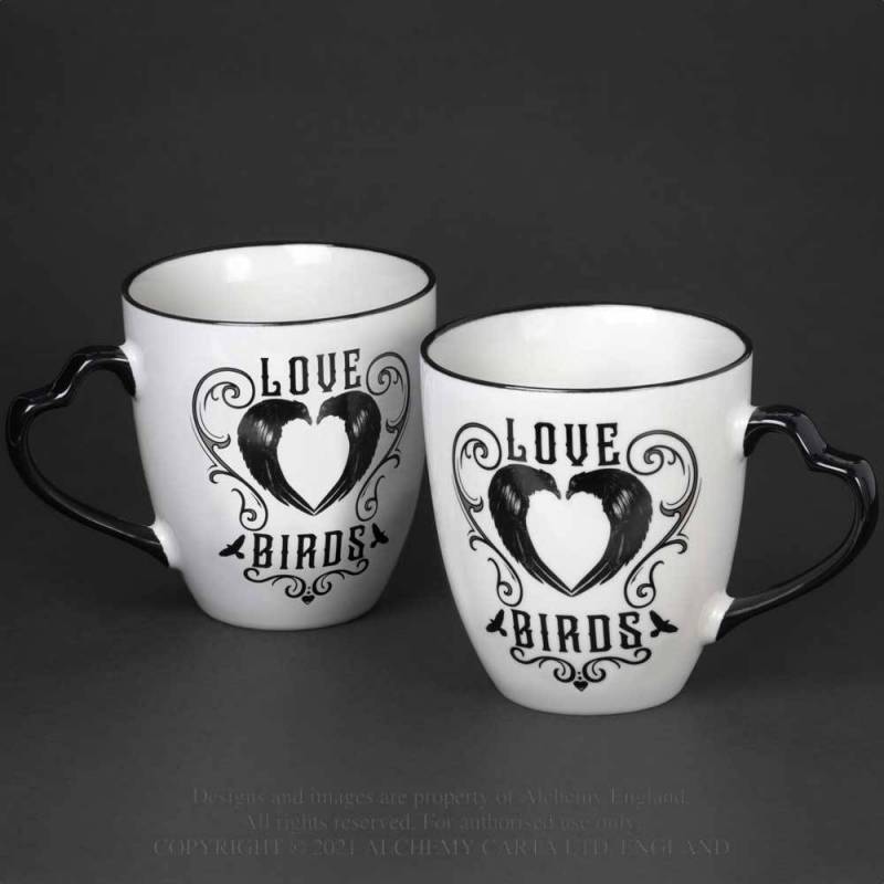 Love Birds Couple Mug Set (CM3) ~ Mugs | Alchemy England