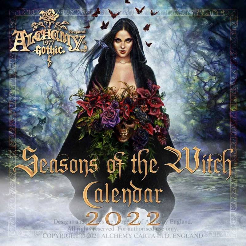 Alchemy Gothic 'Seasons of the Witch' 2022 Wall Calendar (CAL22) ~ Calendars | Alchemy England