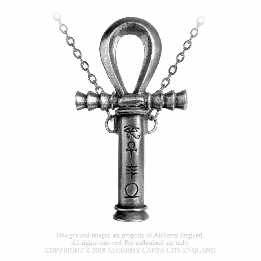 Silver Ancient Egyptian Ankh Cross Necklace