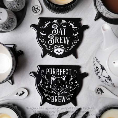 Bat Brew (CC31) ~ Individual Coasters | Alchemy England