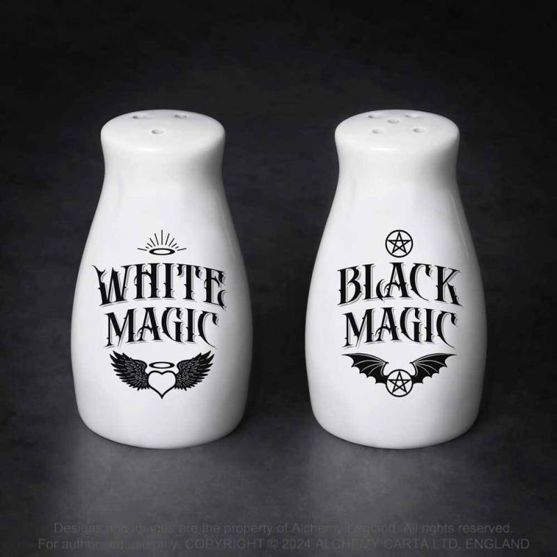 White Magic / Black Magic (MRSP4) ~ Salt & Pepper Sets | Alchemy England
