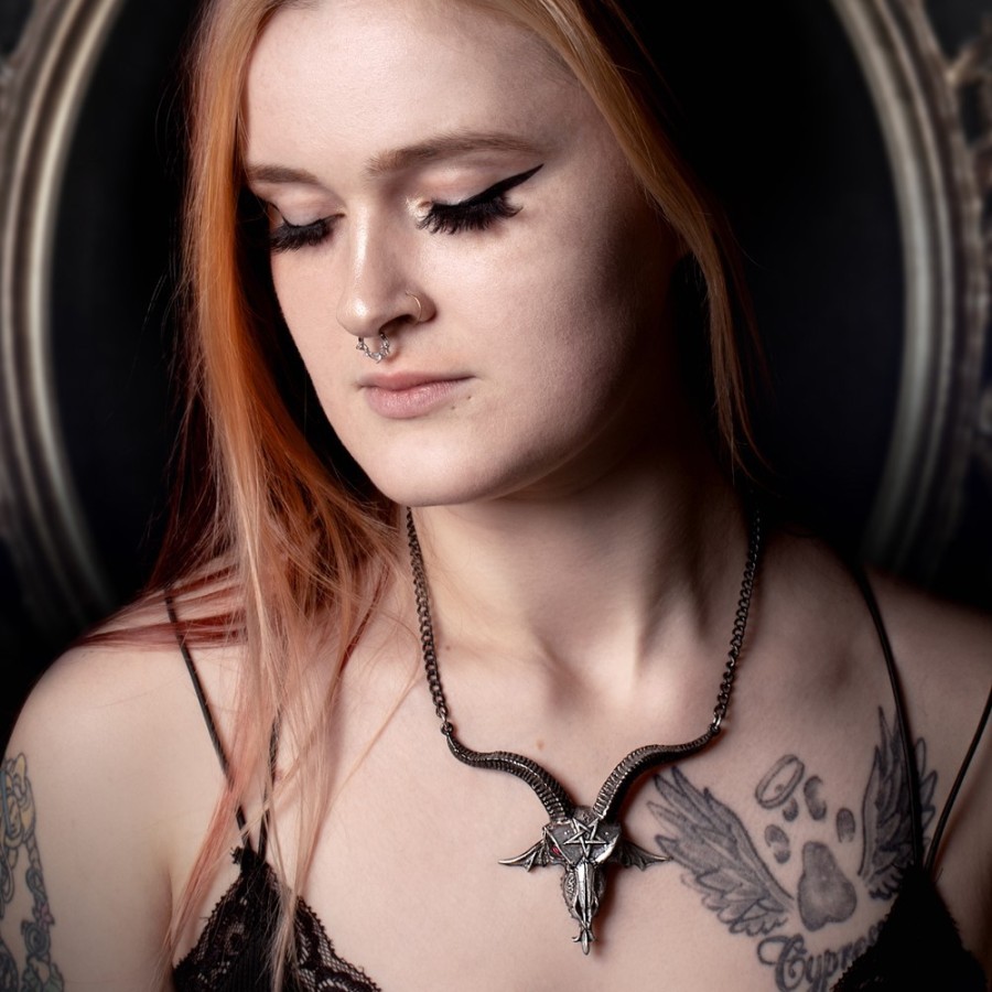 Baphometica (Large Baphomet Skull) (P921) ~ Necklaces | Alchemy