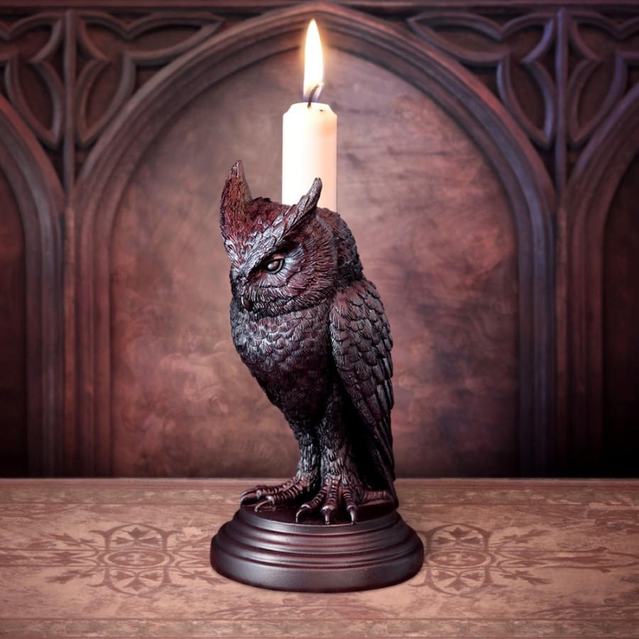Owl of Astrontiel (Owl Candlestick) (V116) ~ Candle Holders & Tea
