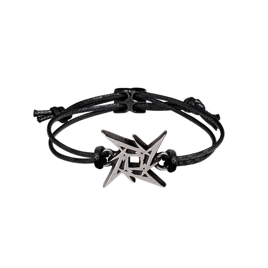 NA メタリカ Metallica: Ninja Star (HRWL459) ~ Bracelets | Alchemy England