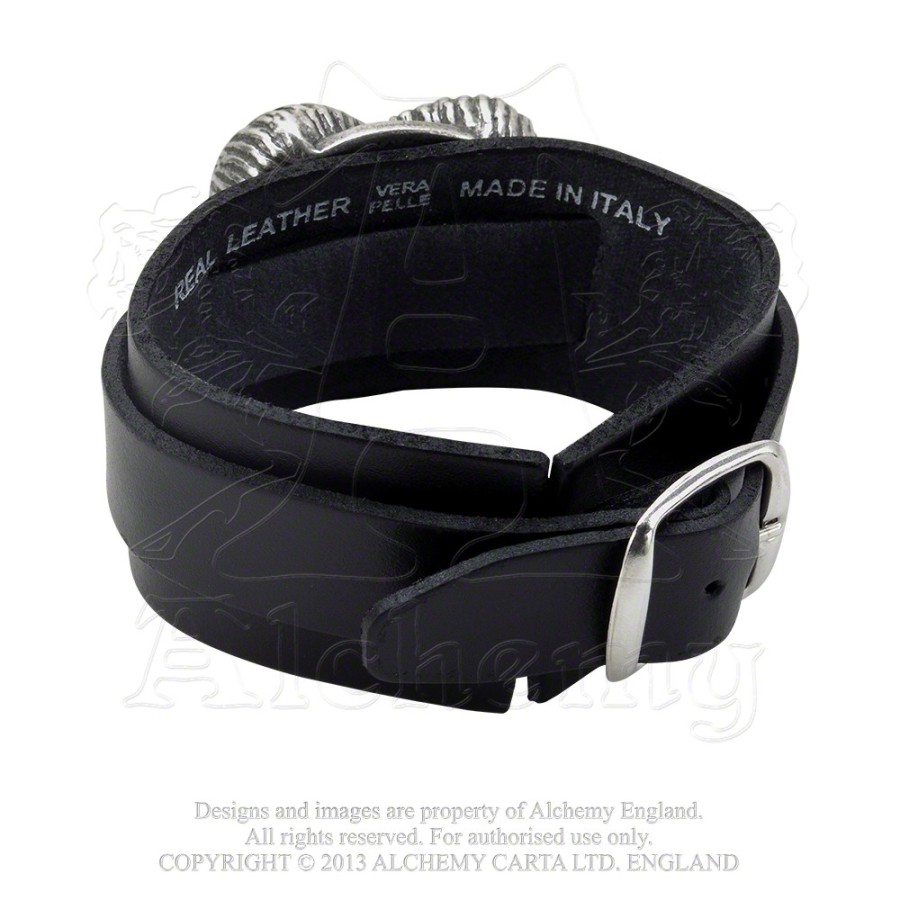 服/ファッション ALCHEMY's: Gears of Aiwass Wrist Strap Gears of Aiwass Wrist Strap | Gothic Jewelry | Alchemy