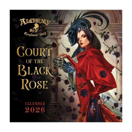 Alchemy Gothic 'Court Of The Black Rose' 2026 Wall Calendar (CAL26) ~ Calendars | Alchemy England