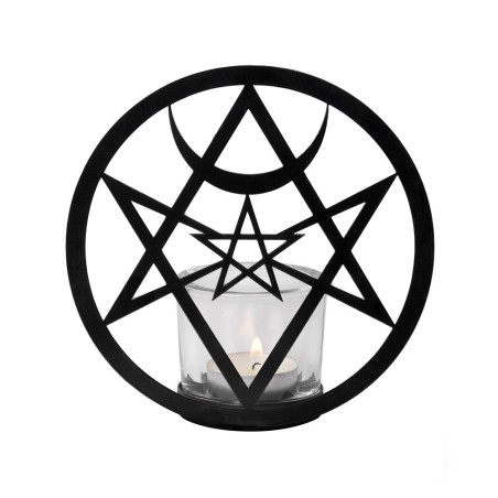 Unicursal Hex (TLH2) ~ Candle Holders & Tea Lights | Alchemy England