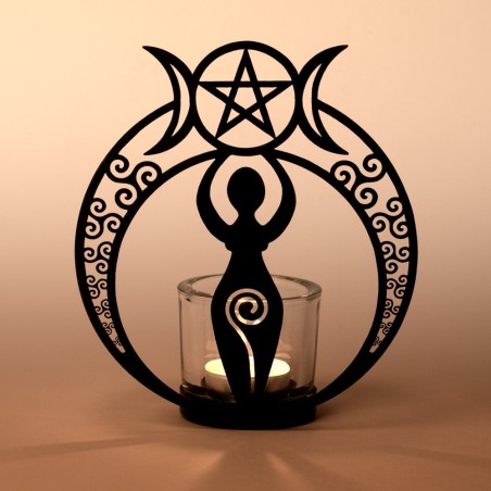 Danu Goddess (TLH6) ~ Candle Holders & Tea Lights | Alchemy England