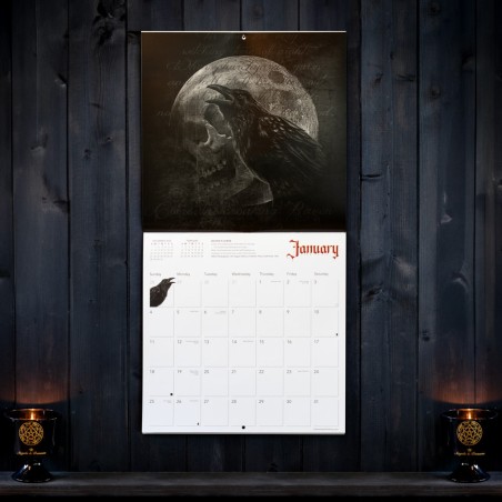 Alchemy Gothic 'Neverworld' Black & White 2026 Wall Calendar (CAL26BW) ~ Calendars | Alchemy England