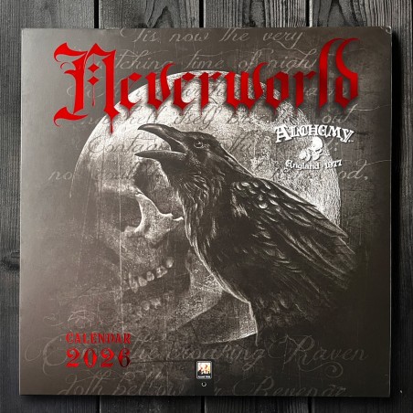 Alchemy Gothic 'Neverworld' Black & White 2026 Wall Calendar (CAL26BW) ~ Calendars | Alchemy England
