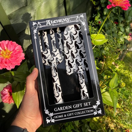 Midnight Garden Cat - Garden Gift Set (GGS2) ~ Garden Gift Set | Alchemy England