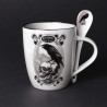 Poe's Raven: Mug & Spoon Set (ALMUG25) ~ Mugs | Alchemy England