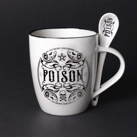 Poison: Mug & Spoon Set (ALMUG26) ~ Mugs | Alchemy England
