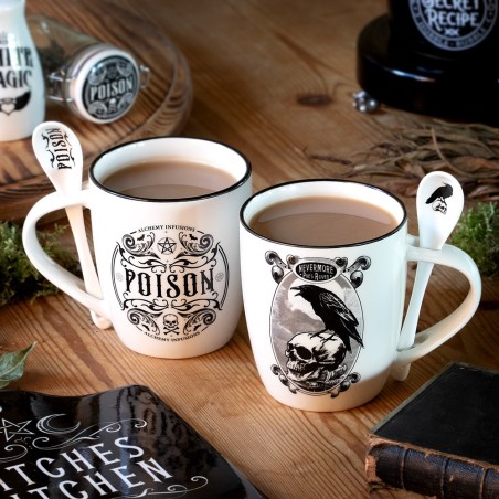 Poison: Mug & Spoon Set (ALMUG26) ~ Mugs | Alchemy England
